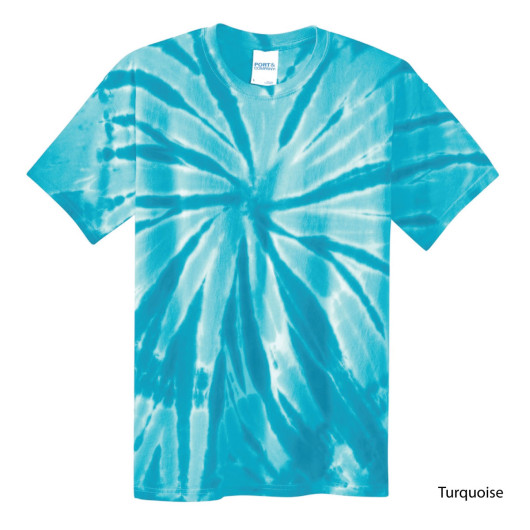 Promotional Mens Tie-Dye Shirts Turquoise